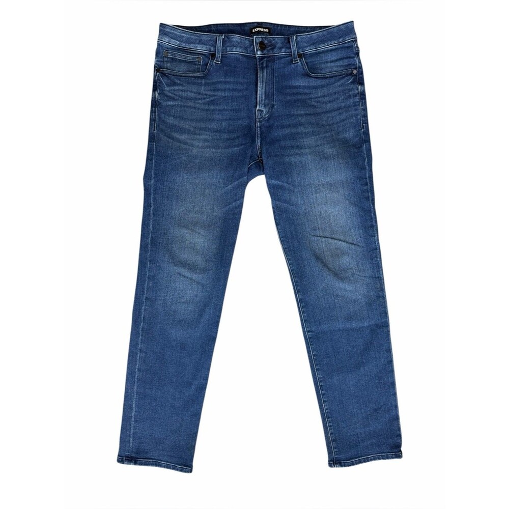 Express Slim Straight Dark Wash Stretch Jeans Men’s 33x32